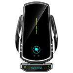 Black Wireless charging holder front view